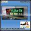 Indoor RGB P10- 48 X 128 dots LED advertising screen/LED message sign/Time/Date/Temperature/graphic etc