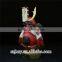factory wholesale white, red and green resin samurai figure