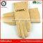 Fashion Women Gloves Winter Wool Lined Ladies Beige Leather Car Driving Gloves