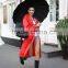 women men adult durable long fashion waterproof windbreak phthalate-free colorful raincoat poncho