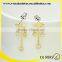 Ebay Zircon Star Pattern Chain Plated 925 Silver Earring