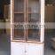 Recycle Wood Glass Cabinet