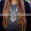 Wholesale Boho Antique African Statement Coin Long Tassel Pendants Luxury Necklace