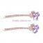 Hair Jewelry 18K Gold Plated Flower Shaped Hair Pin for Women