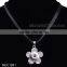 Fashion Jewellery Trending Hot Products Flower Charm Elegant Prong Shape Button Snap Necklace