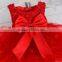 Kids frock bow tie tutu sleeveless mini sundress softtextile baby 1 year old party