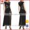 OEM Hot Selling Elegant New Fashion Black Ladies Maxi Dress