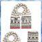 Reindeer Fairisle knit ladies winter scarf,Long Wool Scarves,Women's Winter Scarf