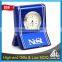 Premium clock function name card metal memo clip holders