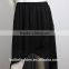 latest skirt design pictures wholesale clothing front open sexy black chiffon maxi skirt