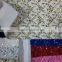 Glitter Mesh Fabric Surface With Flower Design Use for Shoes Upper
