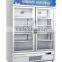 Two doors vertical beverage display exhibitor for commercial use