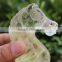 Handmade healing citrine horsehead carving /amimals carved for sale