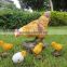 Chickens figurine sensor garden decor for sale