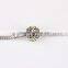 European Beads Cubic Zinc Flower Rhinestone Metal New Design Charms