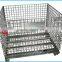 Foldable industrial metal storage box from real manufacturer