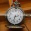 Round Retro Brass Fish Pocket Watch Analog Quartz dial Antique Necklace Watch