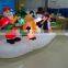 Inflatable Quartet Snowman and Santa for Christmas Decoration