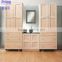 New arrival America modern bathroom cabinet with ceramic basin and mirror