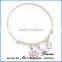 high quality fashion adjustable wire butterfly bangle bracelet
