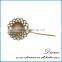 Newest Design Elegant Flower Anqiued Broned Lady Brooch Pin Fashion Jewelry