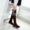 2016 sexy women ladies winter black suede over knee boots CP6893