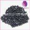 Natural black AAAA Freshwater half-drilled 7-8mm round loose Pearls