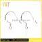 DIY accessory ear wires coil fishhook ,hanging earring hook types for earrings.(AC-001)