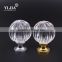 contemporary gold finish pumpkin crystal glass knobs and pulls for dresser