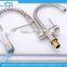 Useful Lead Free Nickel Brushed UPC Pull Down And Rotating Spout Combined In One Kitchen Sink Faucet Mixer Tap FLG3763