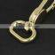 Gold zinc alloy swivel eye snap hook for handbag and backpack