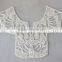 wholesale white collar shirts 100% polyester applique embroidery cotton collar