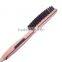 Second Generation OEM Private Label Hair Brush Straightener 2 in 1 Anion LCD Electric Fast Hair Straightener Comb