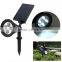 4LED Solar Power Garden Lamp Spot Light Outdoor Lawn Landscape Path Spotlight