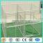 temporary 15' x 5' x 6'expanded metal dog kennels with fight divider