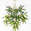 SJ070909 Silk print decorative bamboo tree leaves for garden arrangement