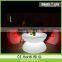 Modern illuminated plastic corlorful elegant led tea table