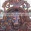 Cast Garden Bronze Lion Head Water Fountain Sculpture Statue