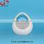 Popular design home decoration white easter ceramic egg basket