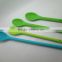 Food grade Soft Silicone Feeding Spoons set unbreakable flexible Silicone Baby Spoon