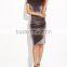 Spring Summer Women Velvet Sheath Dress Office Ladies Round Neck Slim Pencil Dress Work Wear Dresses