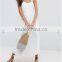 Guangzhou wholesale clothing OEM Sweetheart Neck White Linen Dress
