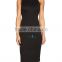 new summer women clothing style for beautiful office dress with round lace neck