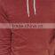 Custom Long Sleeve Ribbed Cuffs And Hem With Hood Plum Men's 80% Cotton 20% Polyester Casual Plain design Pullover Hoodies