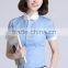 new open shirts design short sleeve cotton shirt for ladies