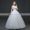 MGOO Customised Ball Gown White Plain Satin Bridal Dress Sleeveless Elegant Simple Dress For Wedding Formal Dress
