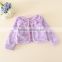 Kids clothes 2015 Long sleeve wraps+dress 2pcs set children purple elegant dress sets for parties sets wholesale in stock