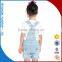 100% Denim Cotton Wholesale Kids Girls Overalls Belt Pants Fashion Clothes For Sale