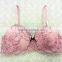 Pink sets sexy women transparent lace underwear bra and panty set