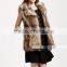 Europe and the United States the new imitation raccoon fur fur vest special women's new long faux fox fur vest